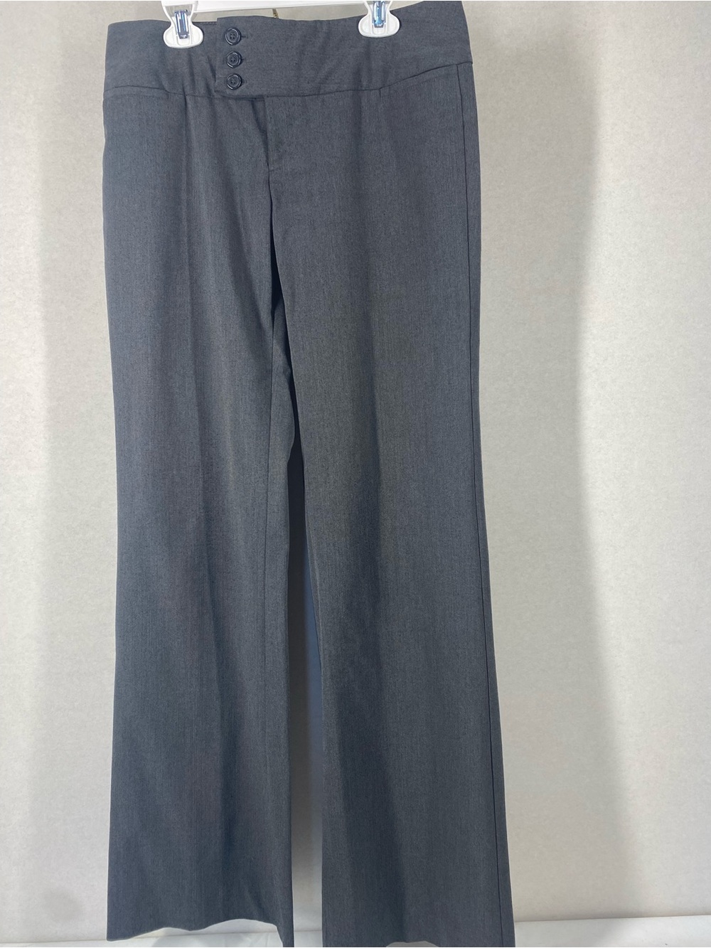 Maurices Women’s Charcoal Gray Dress Pants - Wide Leg 3/4 Long